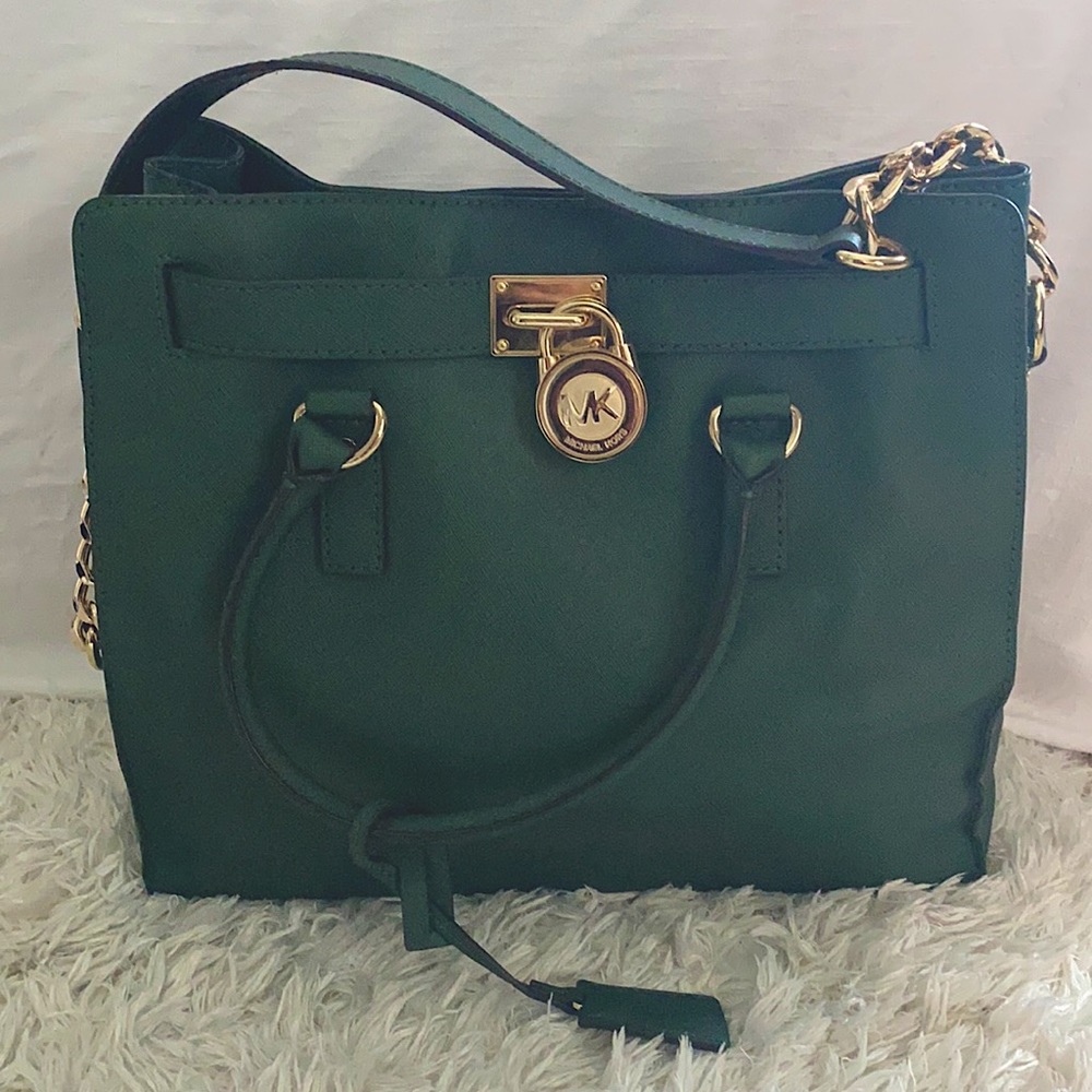 Michael Kors Hamilton Tote Bag - Forest Green